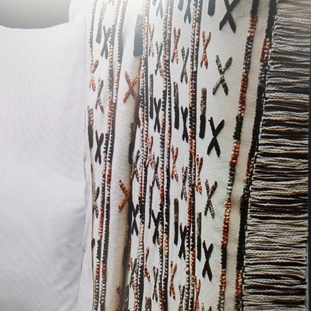 CB2 Dorado Hand woven blanket, king size